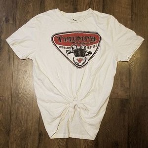 Lucky Brand Triumph Motorcycle Tied Shirt